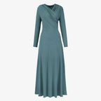 Draped Wrap Maxi Dress