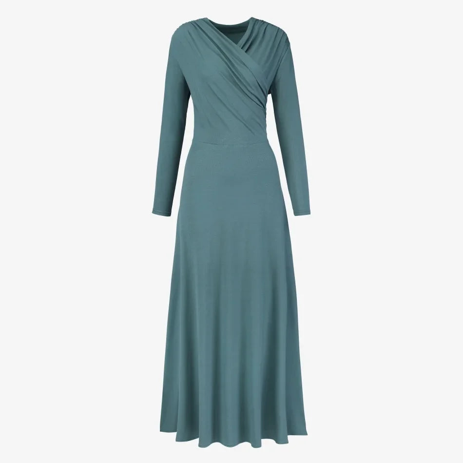 Wrap Front Maxi Dress