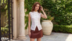 Fitted Lace Frog Closure Top