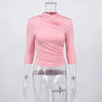 Ruched Cross-Over Crop Top