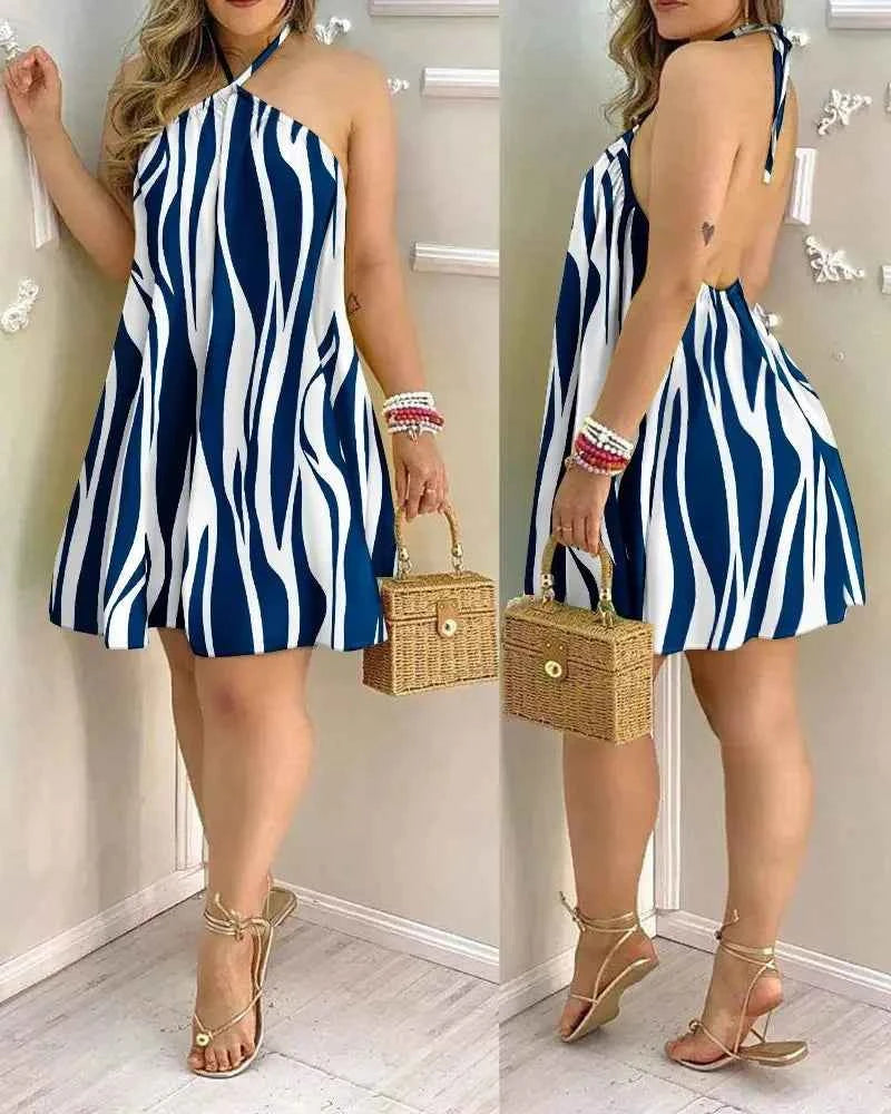 Halter Neck Mini Dress