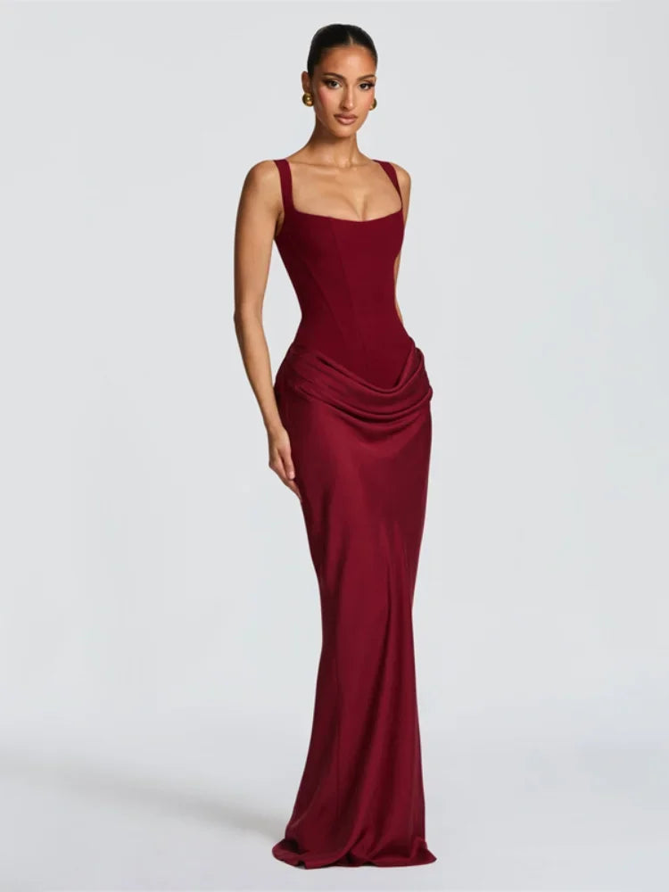 Ruched Bodycon Evening Dress