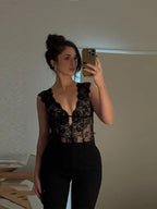 Sheer Lace Bodysuit