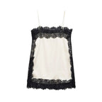 Contrast Lace Mini Slip Dress