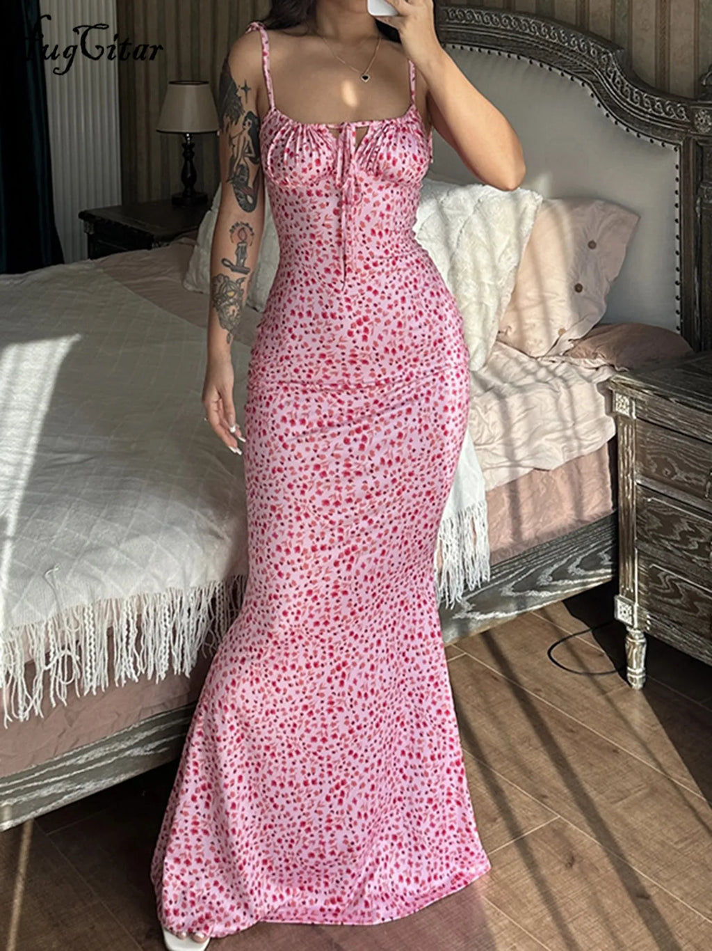Floral Mermaid Maxi Dress