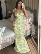 Floral Mermaid Maxi Dress