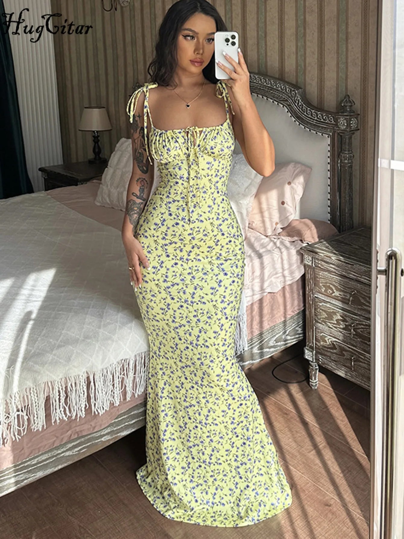 Floral Mermaid Maxi Dress