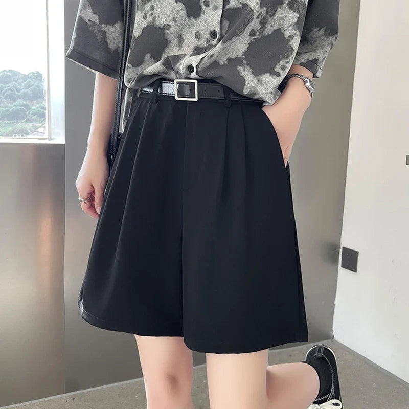 High-Rise Tailored Shorts