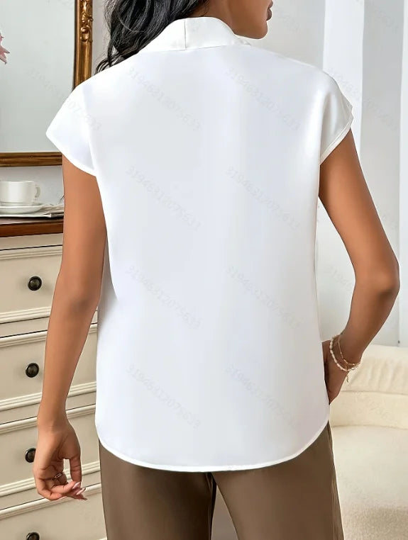Relaxed V Neck Blouse