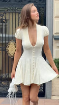 Polka Dot A-Line Mini Dress