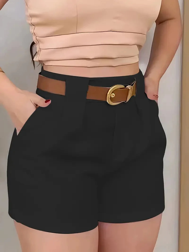 Tailored High-Waisted Shorts