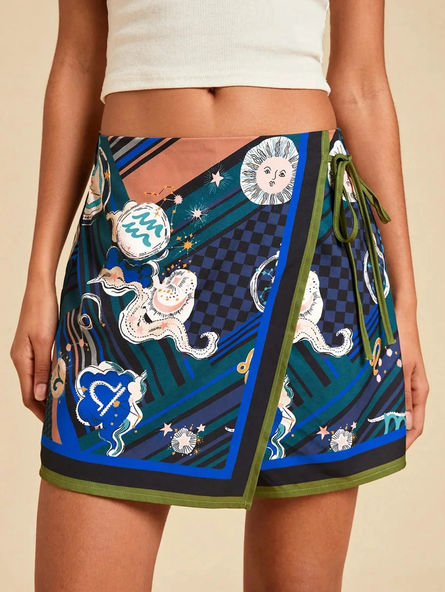 High-Waisted Wrap Shorts