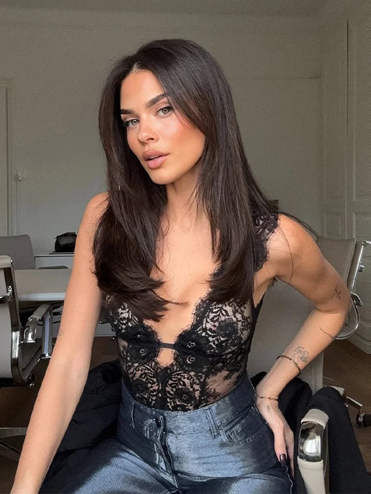 Sheer Lace Bodysuit