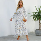 Floral Tiered Midi Dress