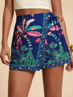 High-Waisted Wrap Shorts