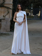 Backless Halter Evening Gown