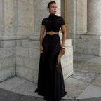 Ruched Cutout Maxi Dress