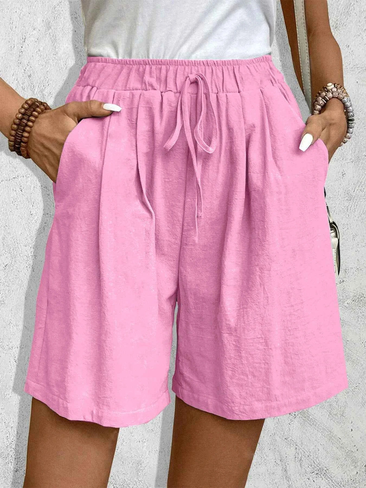 Relaxed Wide-Leg Shorts