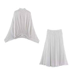 Polka-Dot Chiffon Skirt Set