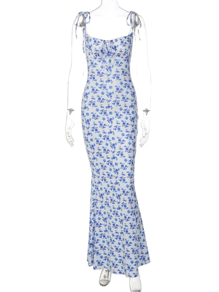 Floral Mermaid Maxi Dress