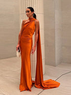 Backless Halter Evening Gown
