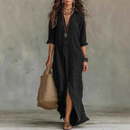 Relaxed Maxi Shirt Dress