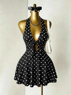 Halter Cut-Out Mini Dress
