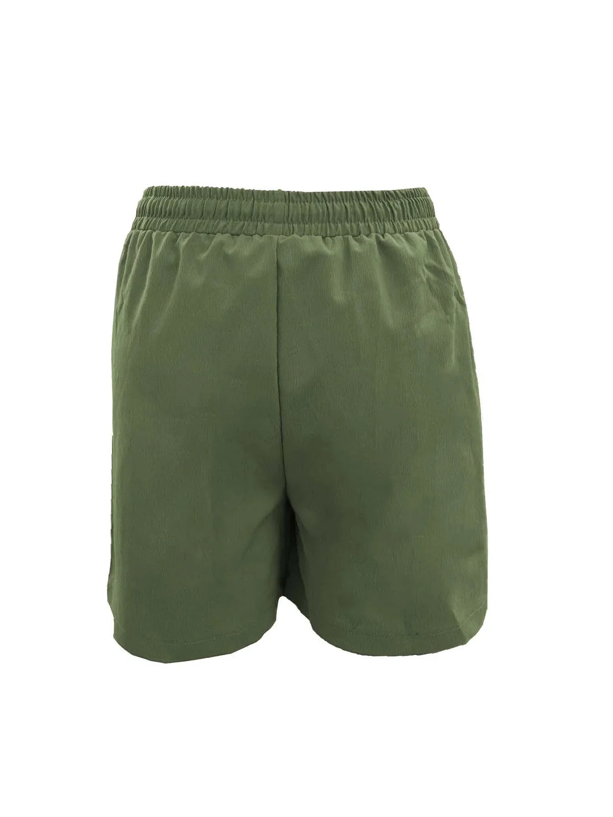 Olive Drawstring Cargo Shorts