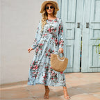Floral Tiered Midi Dress