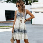 Paisley Print A-Line Mini Dress