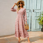 Floral Tiered Midi Dress