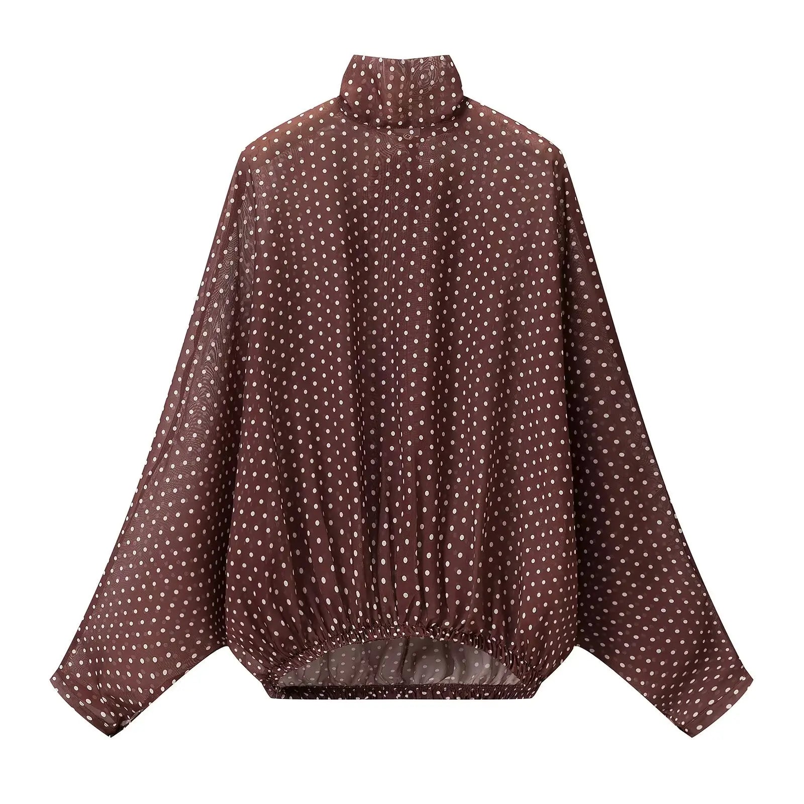 Polka-Dot Chiffon Skirt Set