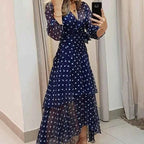 Polka Dot High-Low Dress