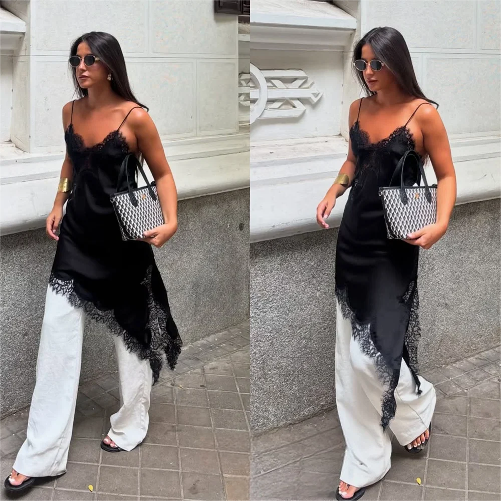 Lace Trim Slip Dress