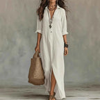 Relaxed Maxi Shirt Dress