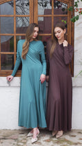 Draped Wrap Maxi Dress