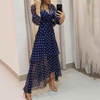 Polka Dot High-Low Dress