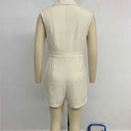 Belted Blazer Romper