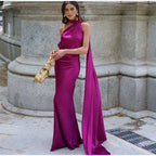 Backless Halter Evening Gown