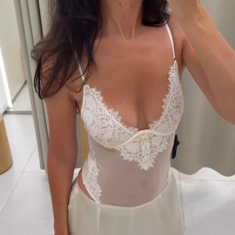 Sheer Lace Bodysuit